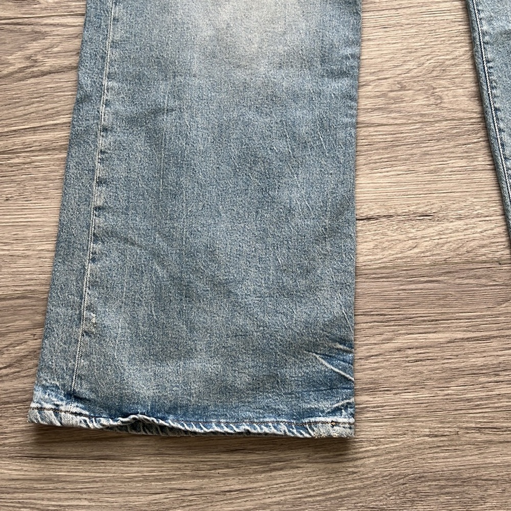 Good American Classic Blue Wide-Leg Jeans - Picture 3 of 12